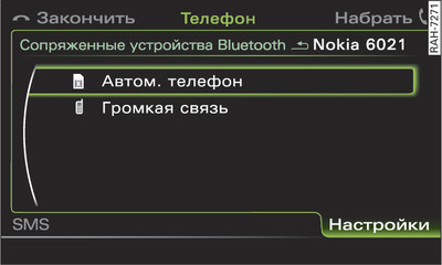 Профили «Bluetooth»: автомобильный телефон и громкая связь